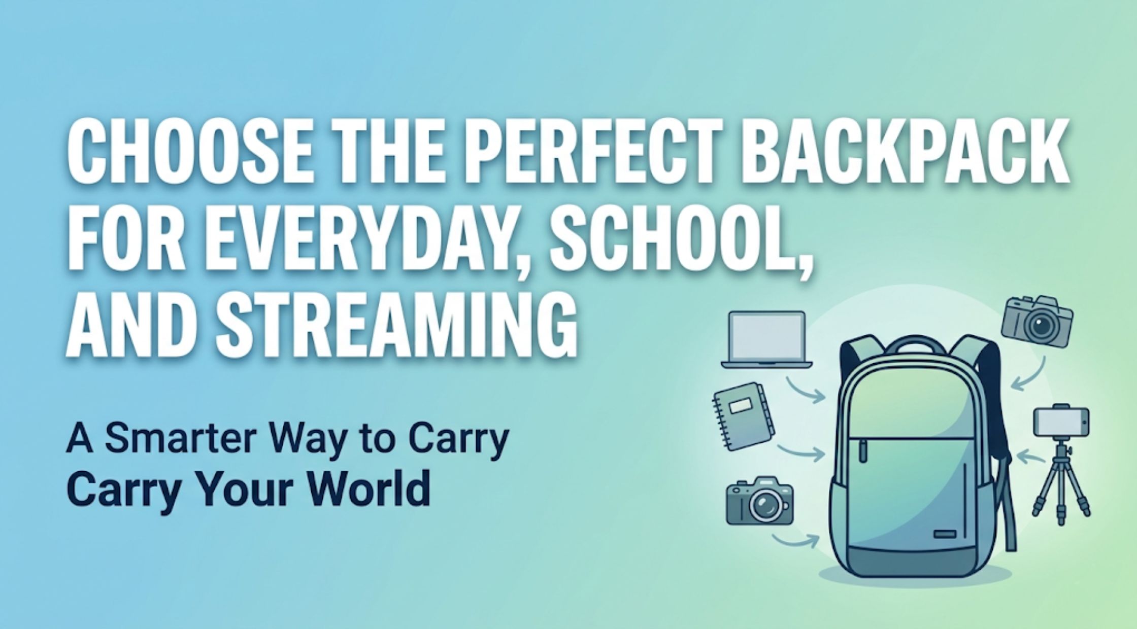 How to Choose the Perfect Backpack for Everyday, School, and Streaming Needs