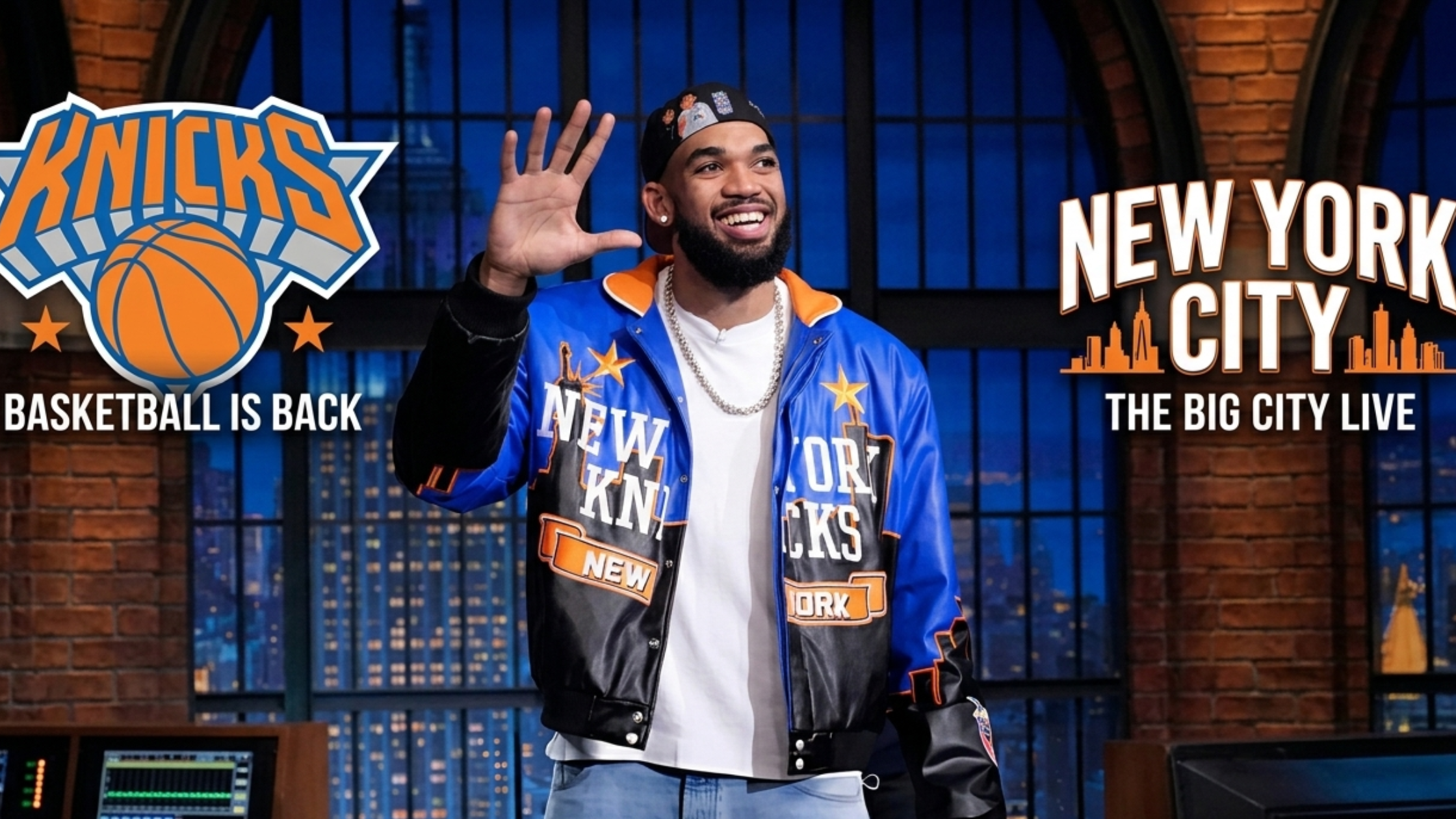 KAT Knicks jacket